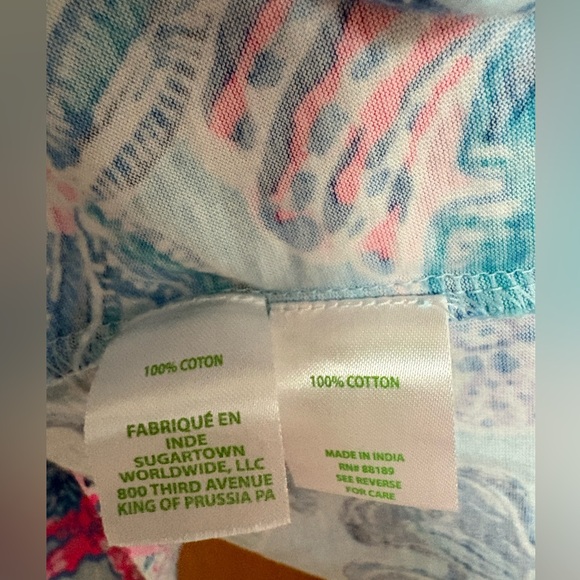 NWT Lilly Pulitzer Alyssa long sleeved knit dress blue Bahama Beachcomber Medium - Picture 4 of 4